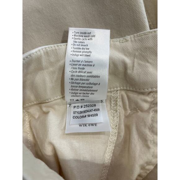 Paige Relaxed Drew Straight Quartz Sand Pants Size 30 - Picture 7 of 9